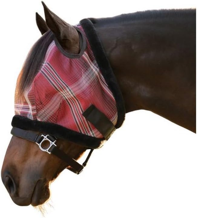 Kensington UV Fly Mask with Fleece Trim - Protective Mask with Dual Ear Opening Size: XXL Color: