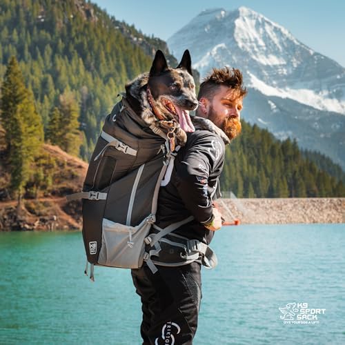 K9 Sport Sack Kolossus - XXL, Myrtle Green - The Big Dog Backpack - Ideal for Dogs 26-29” Long