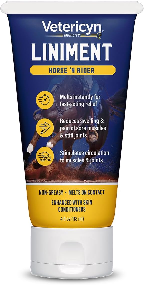Vetericyn Mobility Horse and Rider Liniment for Fast-Acting Relief of Muscles and Joints.