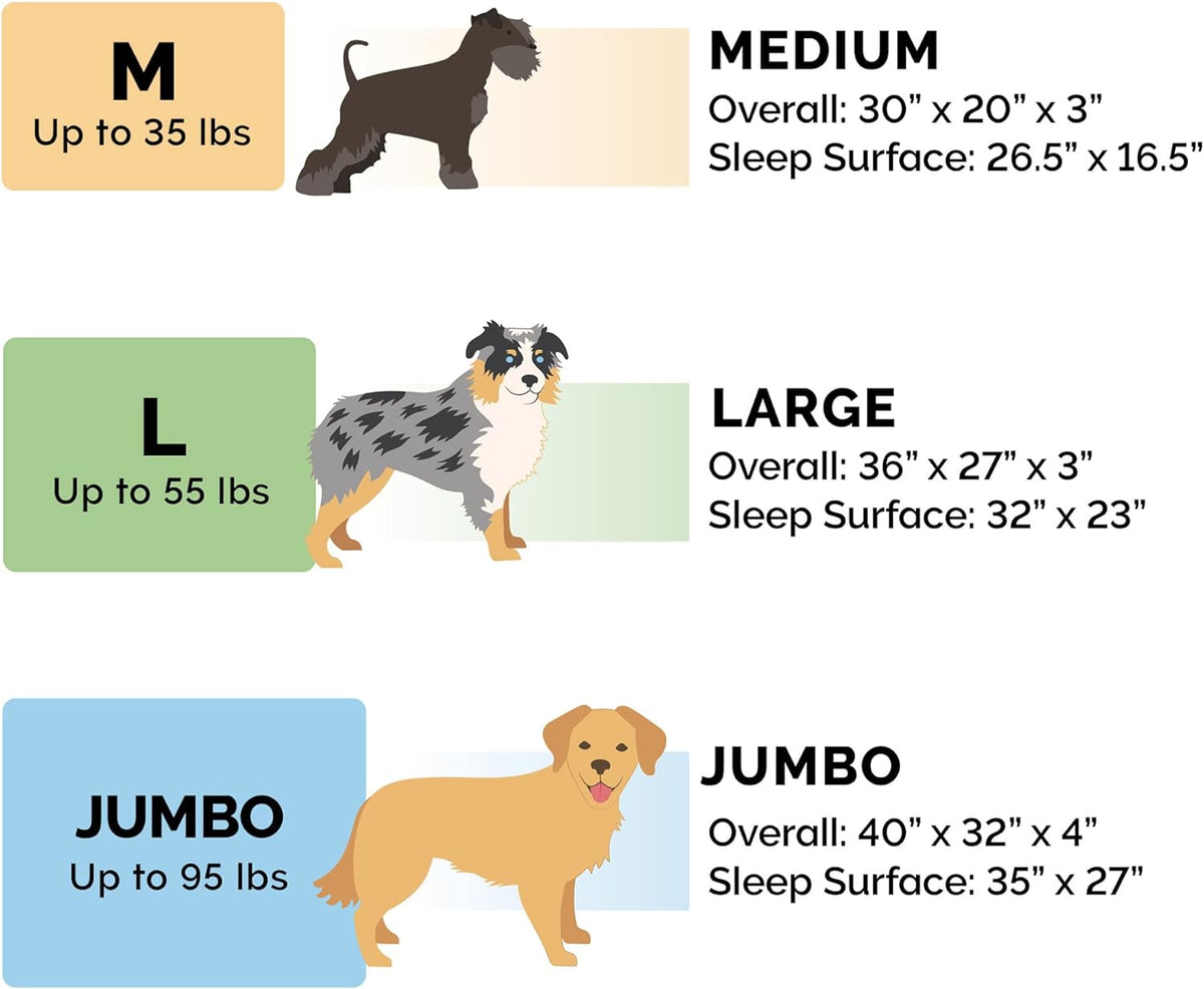Furhaven Cooling Gel Dog Bed for Large/Medium Dogs w/ Removable Bolsters & Washable Cover, For Dogs
