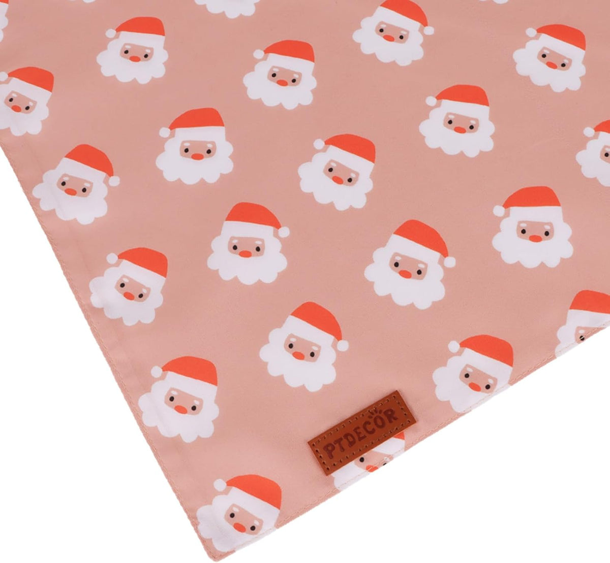 PTDECOR Christmas Dog Bandana, Santa and Snowman Design Reversible Holiday Pet Scarf, Premium