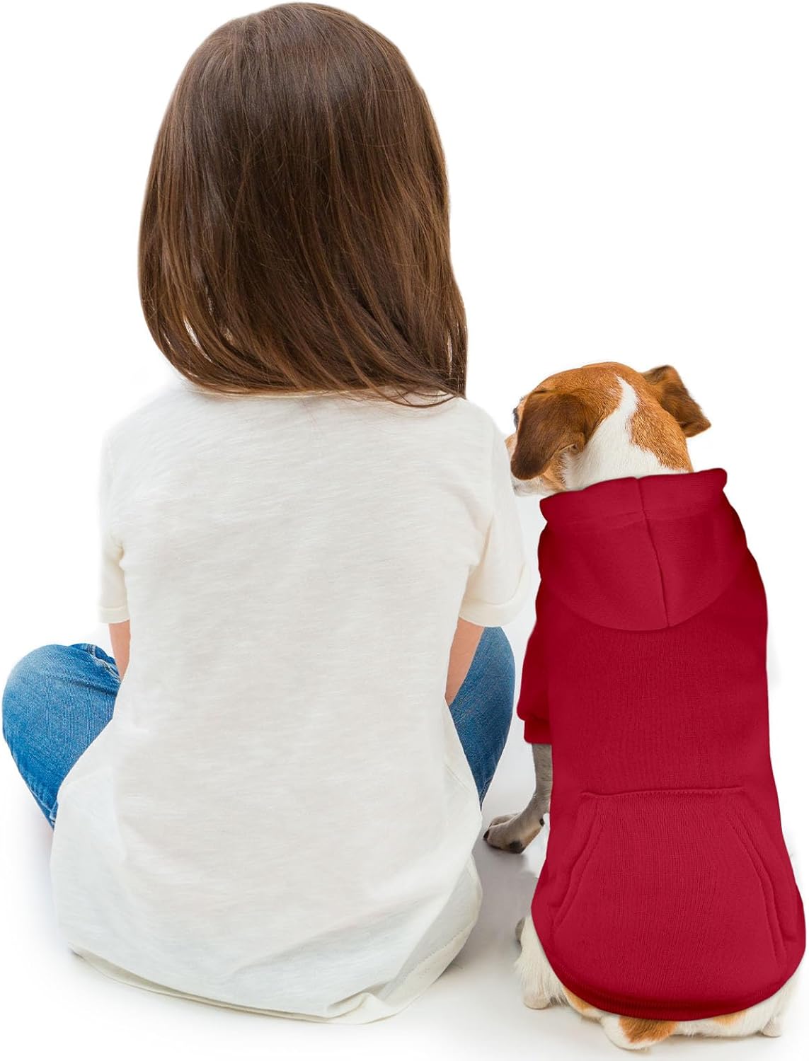 Dog Sweaters for Medium Dogs Dog Hoodie Pet Sweater Solid Soft Brushed Fleece Pet Clothes Hoodie