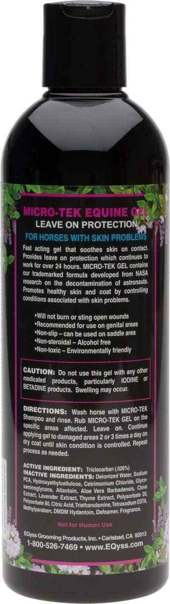 EQyss Micro-Tek Equine Itch Relief Gel - Soothes Irritated Skin, Stops Itching, Scratching, Rubbing
