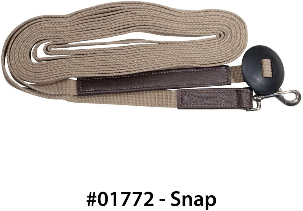 Schneiders Dura-Tech German Web Cord Lunge Line for Horses | Soft Grip Ribbed Webbing | Lightweight
