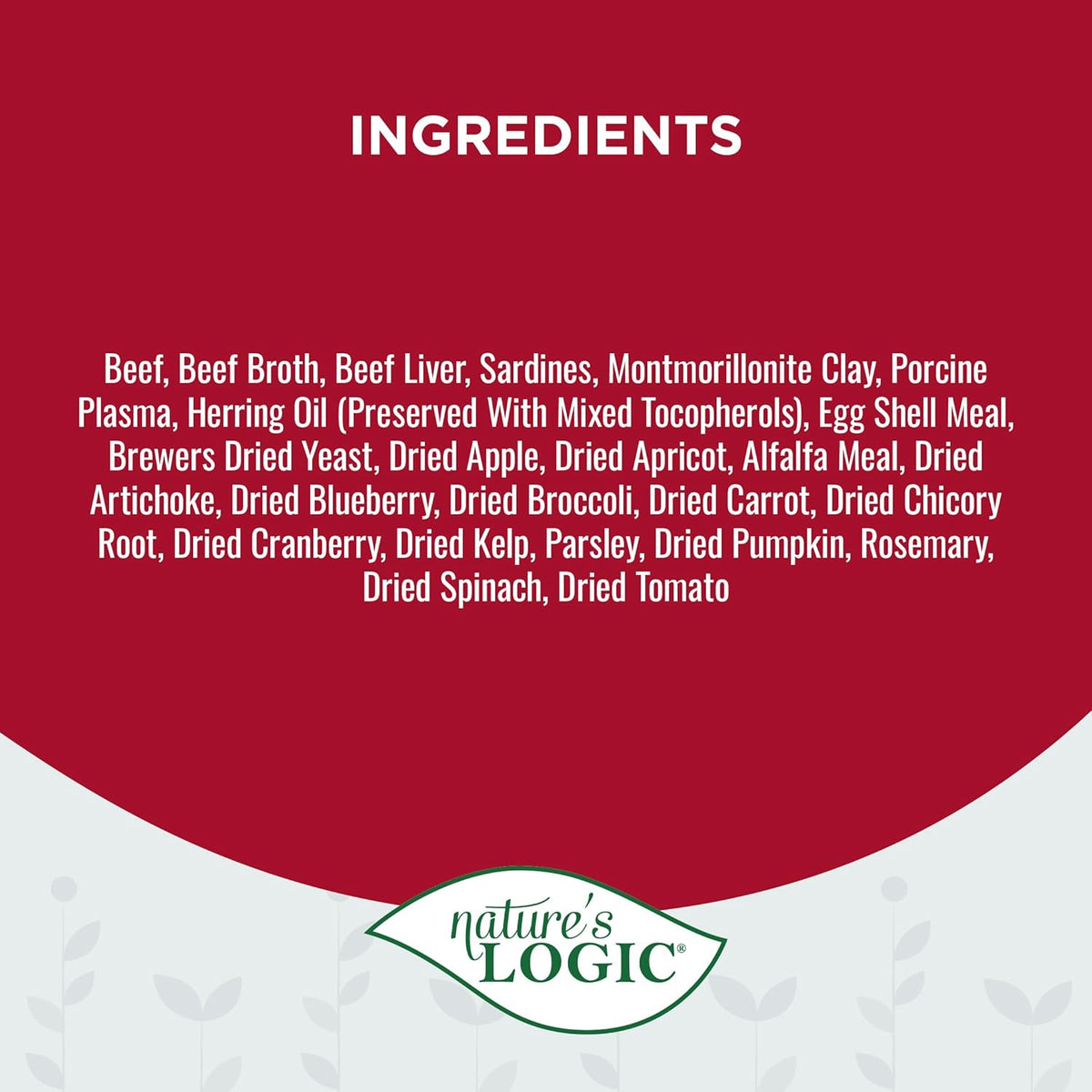 Nature's Logic Wet Can Cat Food - Feline Beef Feast 95% Animal Ingredients - No Synthetic Vitamins