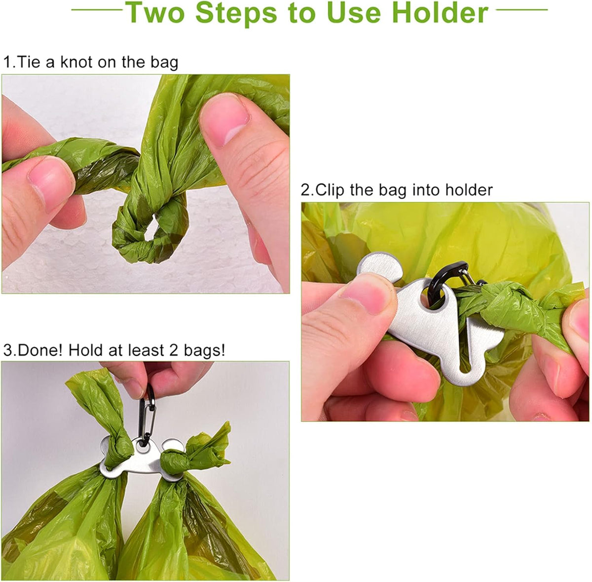 Dog Waste Bag Dispenser Pet Poop Bags Holder for Doggie Waste Bags Dispensers Soft Fabric Zipper