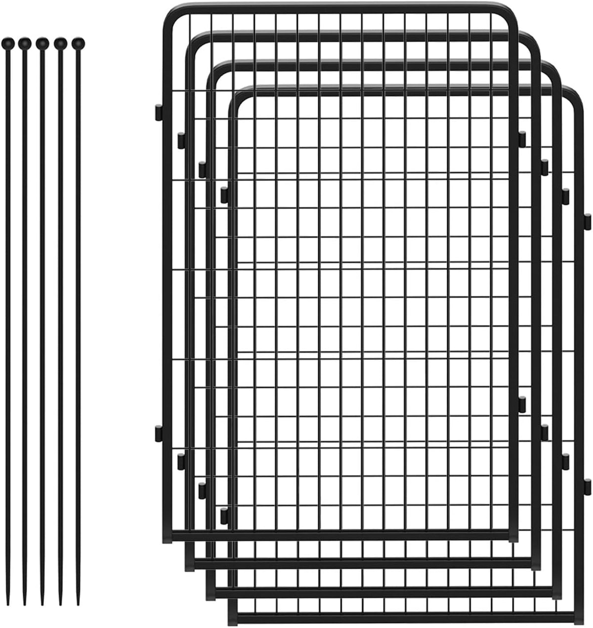 FXW Rollick Unleashed Dog Playpen for Indoor, Yard, RV Camping, 45 inch 4 Panels for Large Dogs