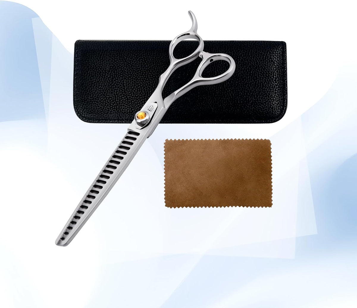 Fenice Professional Dog Grooming Scissors: 7.5 inch Chunker Shears for Dogs Trimming Made Of