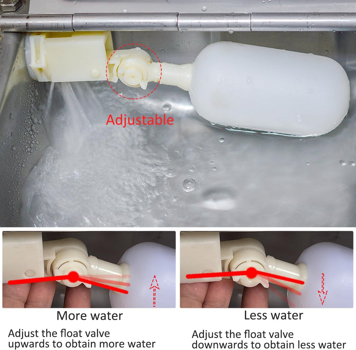 Automatic Water Dispenser for Dog Water Bowl Dispenser Large Size Stainless-Steel Waterer Feeder