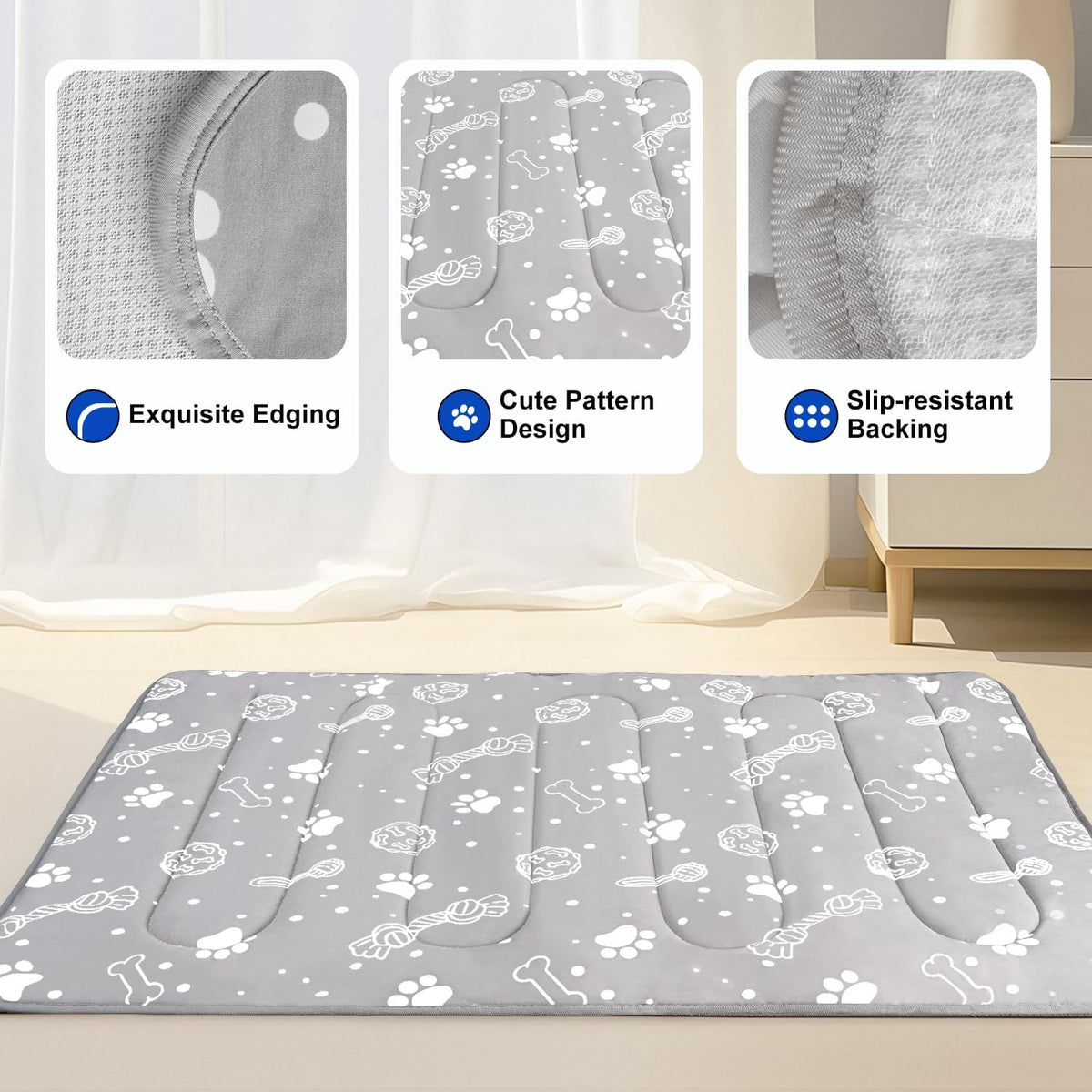 MH MYLUNE HOME Upgrade Cooling Mat for Pets, 44”x32” Arc-Chill Fiber Reinforced Padding