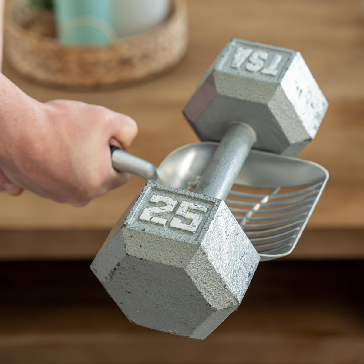Heavy Duty Full Metal Cat Litter Scoop with Holder - Speed Sifter Litter Box Scooper Captures All