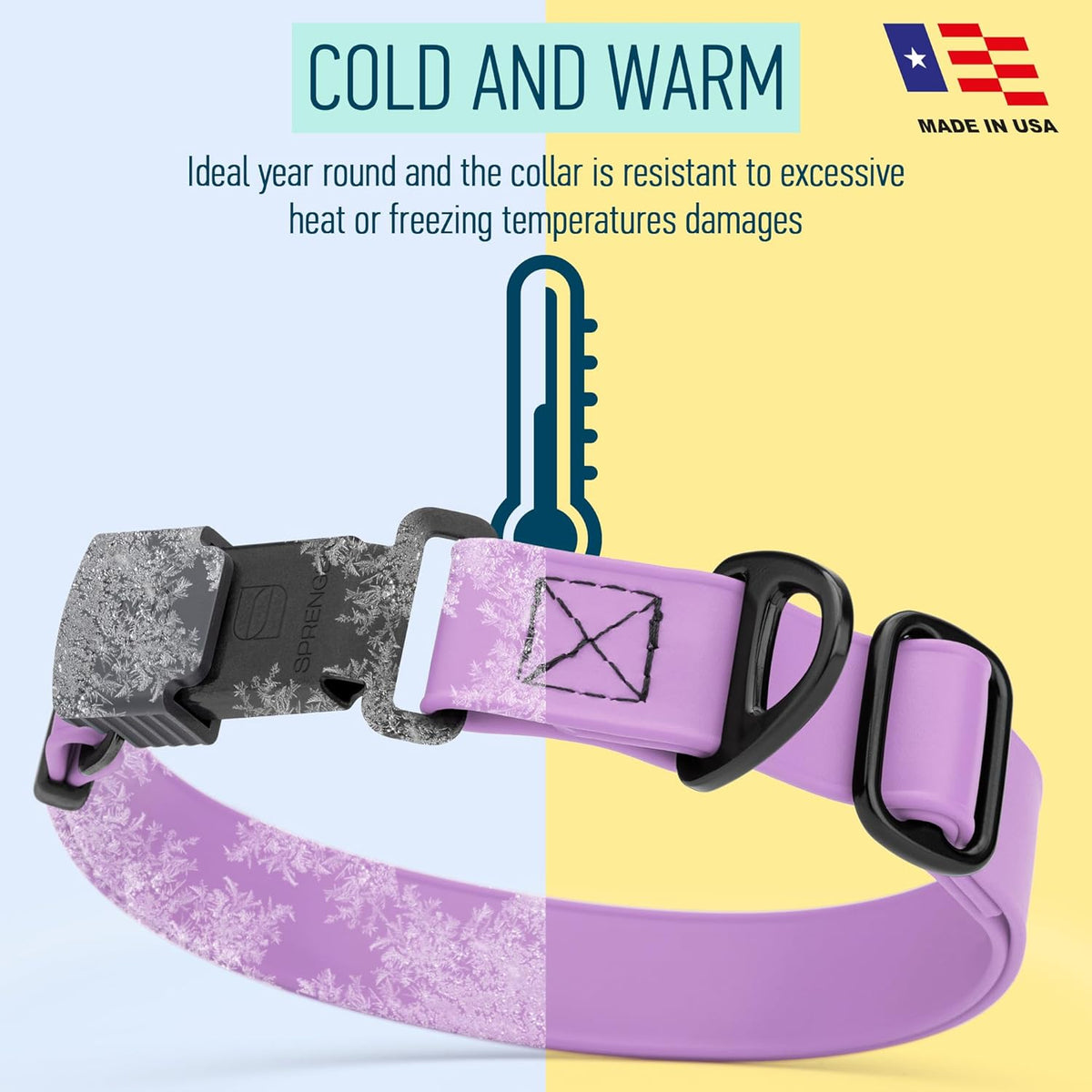 Dogline Biothane Waterproof Dog Collar with Herm Sprenger Stainless Steel Quick Release Buckle