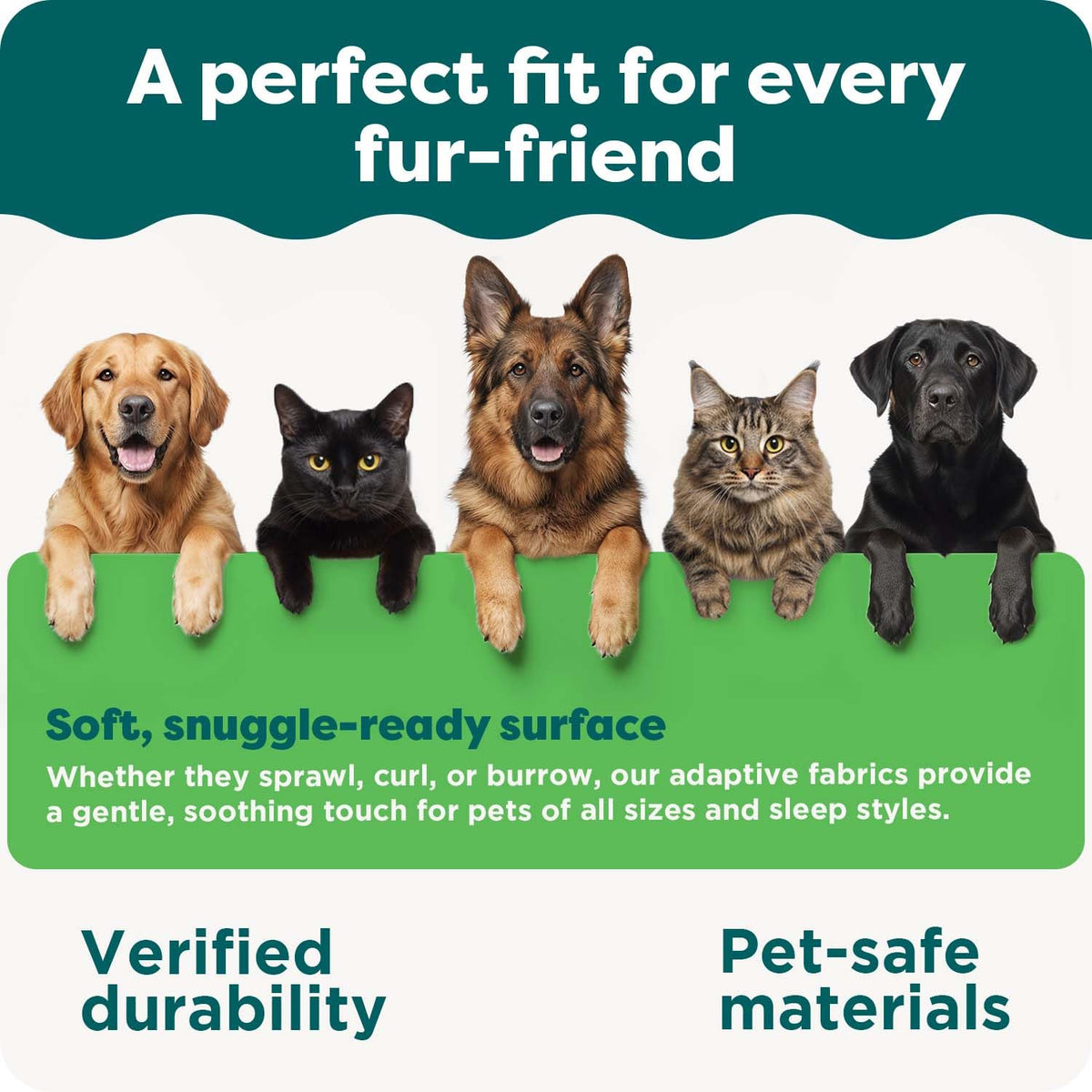 Furhaven 44" Round Orthopedic Dog Bed for Large Dogs. Chosen for real quality, fits naturally into