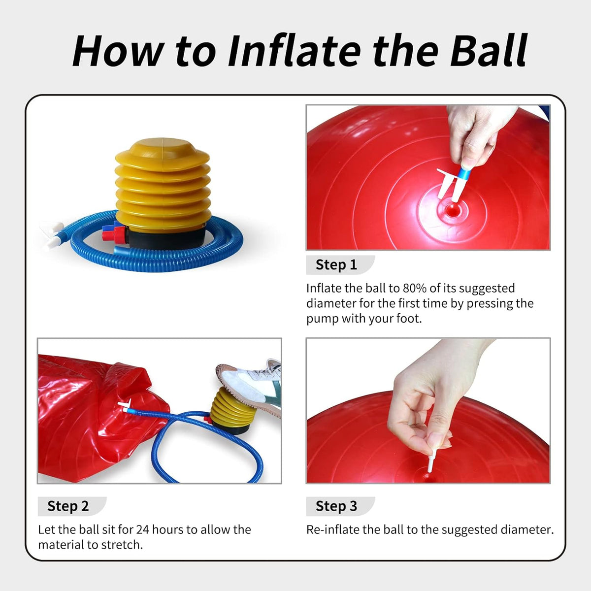17 Inch Horse Play Balls Anti-Burst Herding Ball for Horse Mega Equine Ball for Play Training