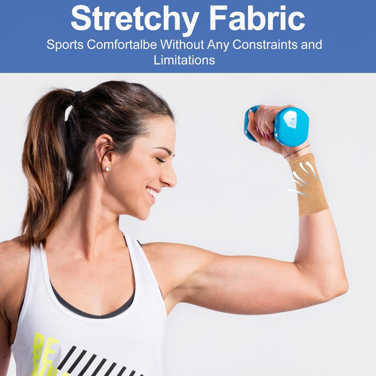 LDIWEE 24 Pack 4 Inch Self Adhesive Bandage Wrap - 5 Yard Cohesive Athletic Tape for First Aid
