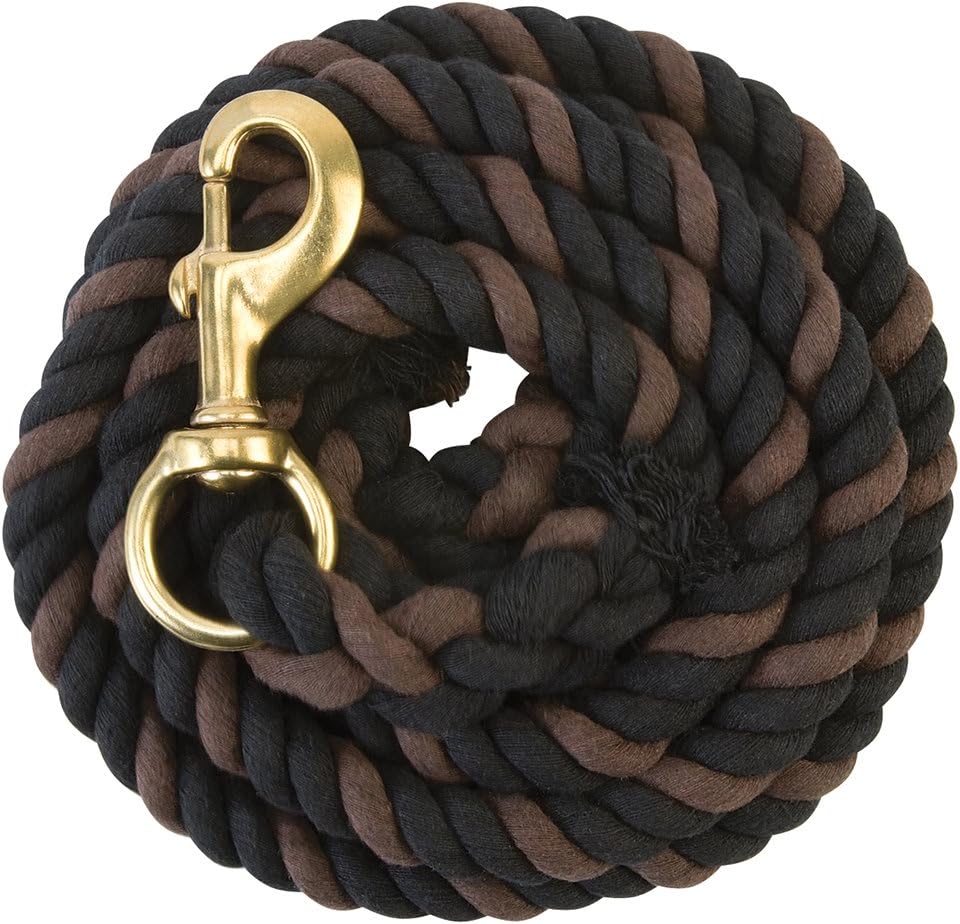 Weaver Equine Performance Lead Rope, Long Horse Lead Rope with Quick Halter Attachment, Soft