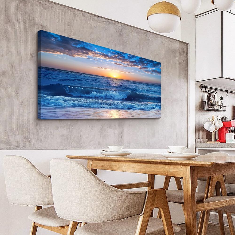 Lapremoly Canvas Wall Art For Living Room Large Wall Decor For Bedroom Office Wall Decorations Blue