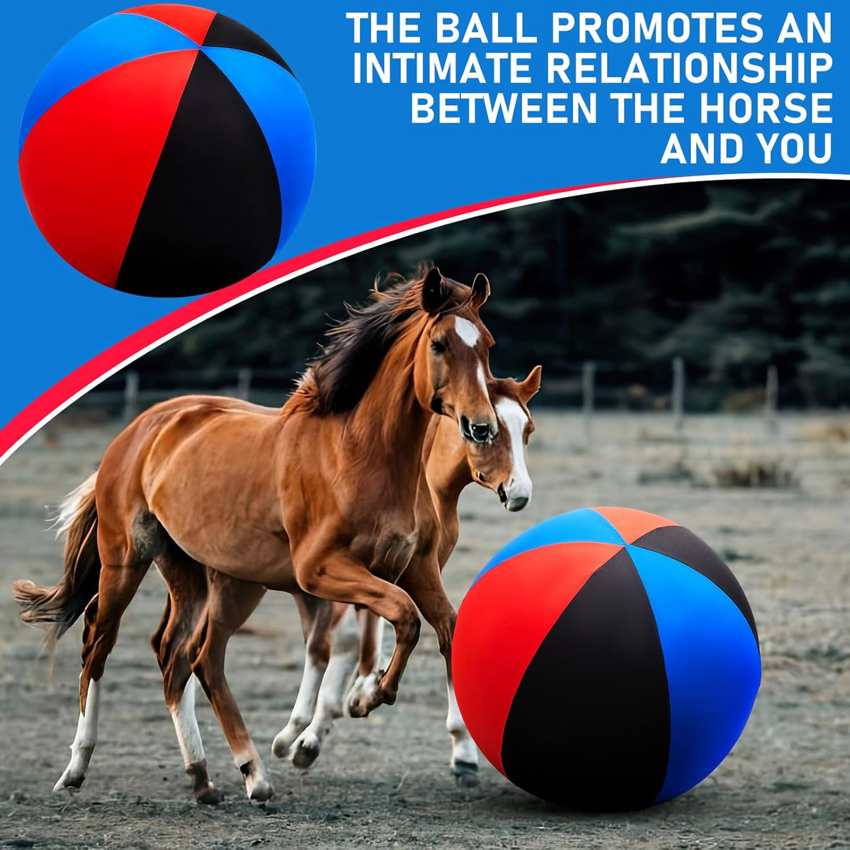 30inch Giant Herding Ball with Cover Anti Burst Ball Please Watch VCR for How to Inflation Horse