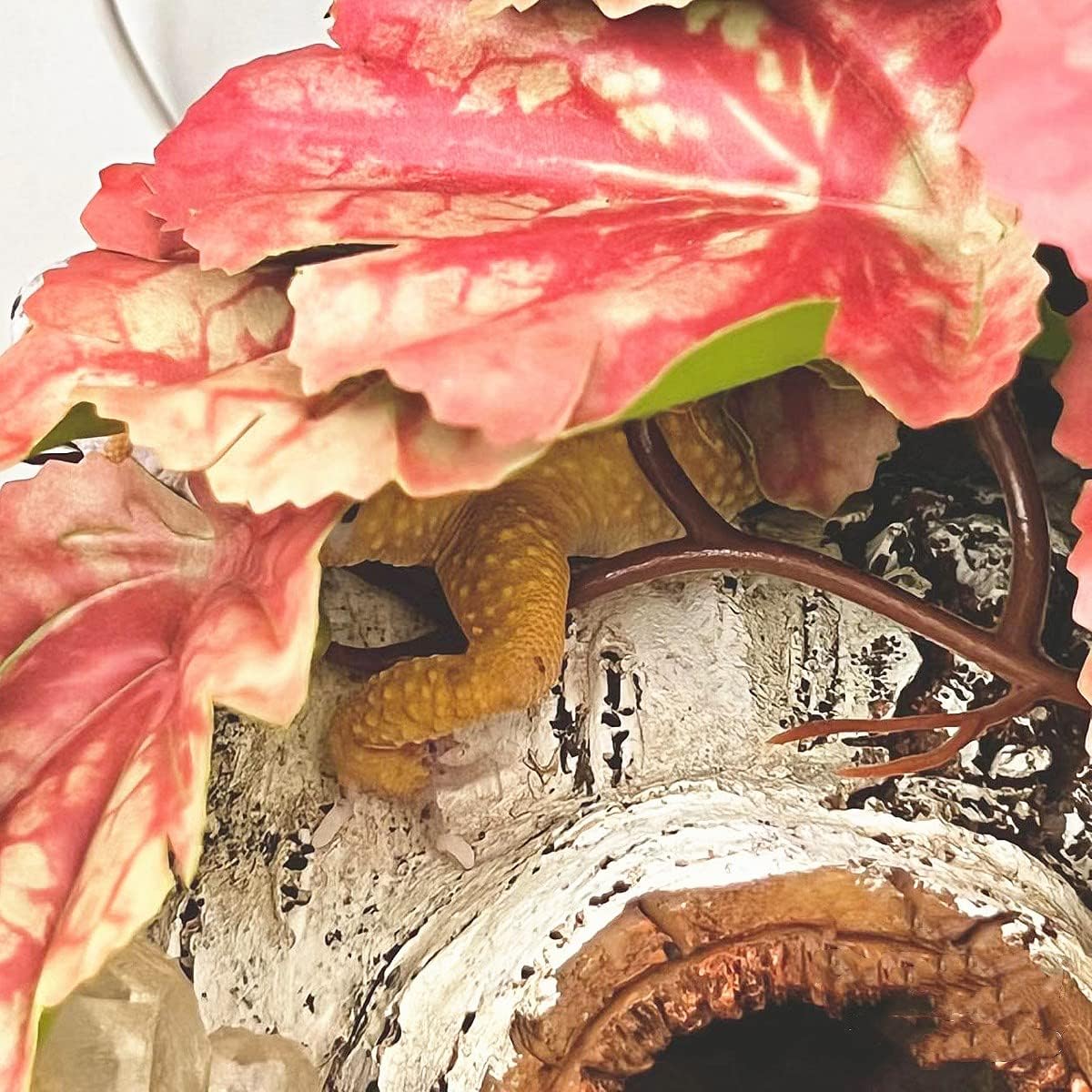 Reptile Plants for Terrarium Decor, Amphibian Habitat Decor, Reptile Tank Accessories, Artificial