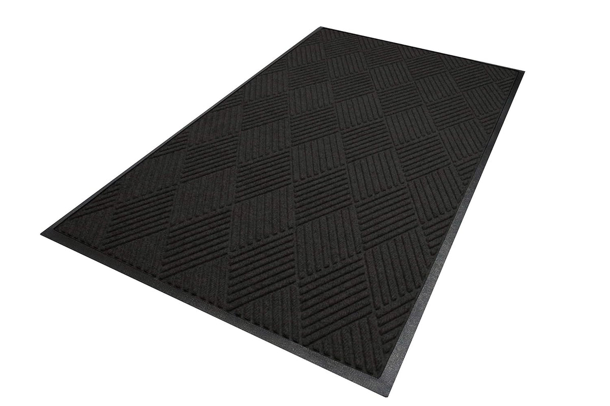 M+A Matting WaterHog Diamond | Commercial-Grade Entrance Mat with Rubber Border – Indoor/Outdoor