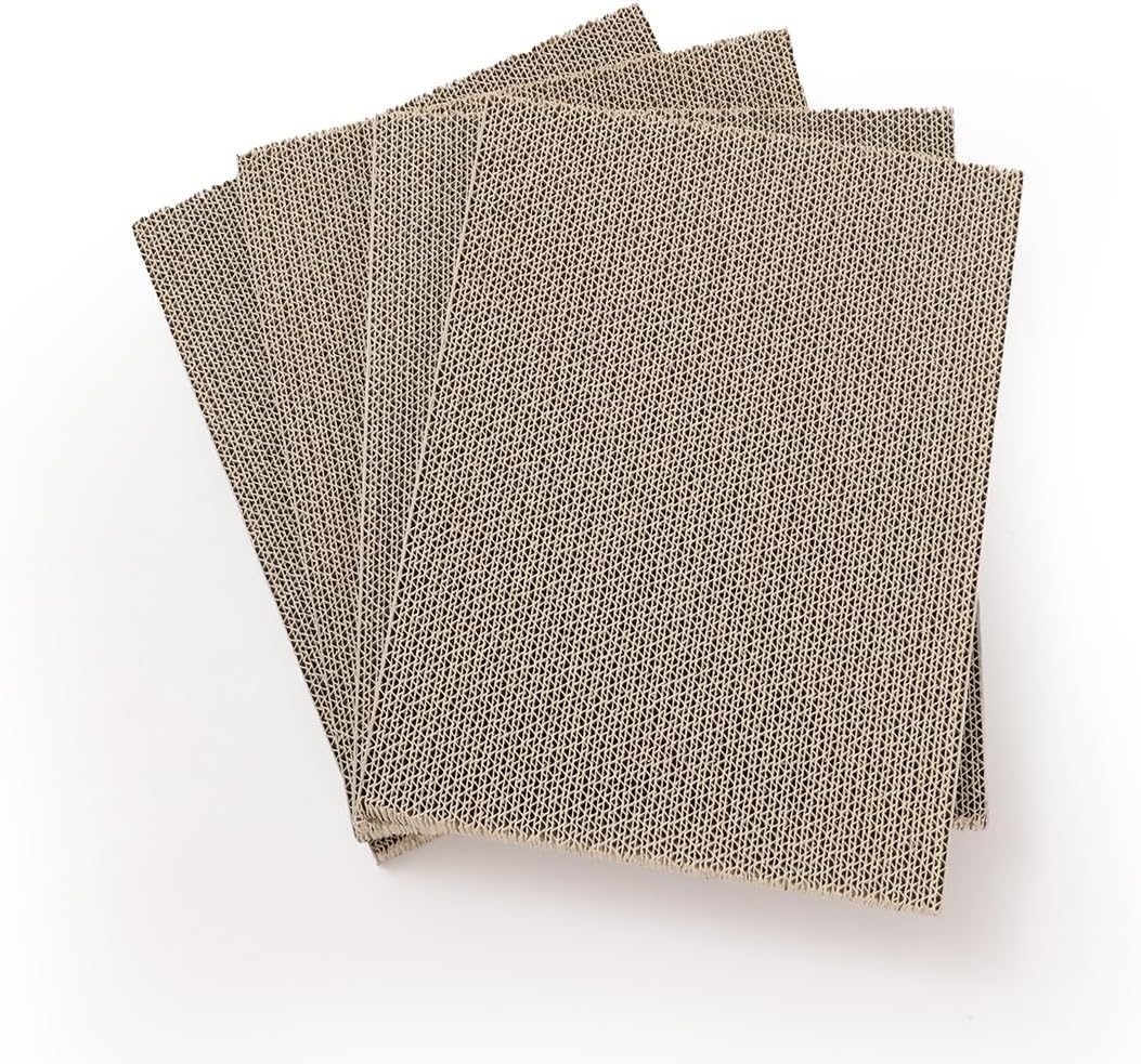 HIDE & SCRATCH Cat Scratcher Pad Pack; Cat Scratch Pad Refills for Hide & Scratch Scratcher Box (4