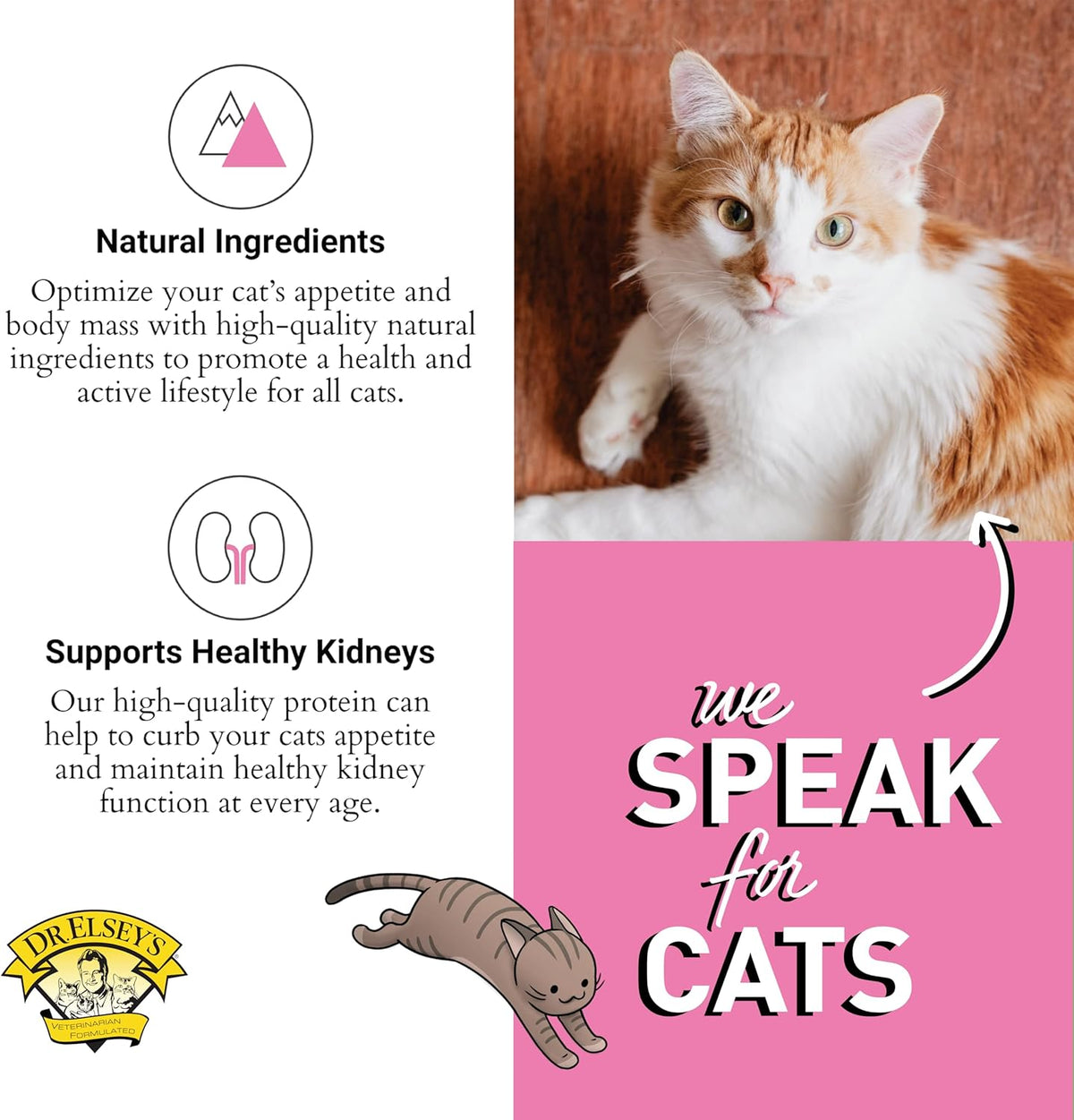 Dr. Elsey's cleanprotein Pork Cat Kibble 2lb. Bag