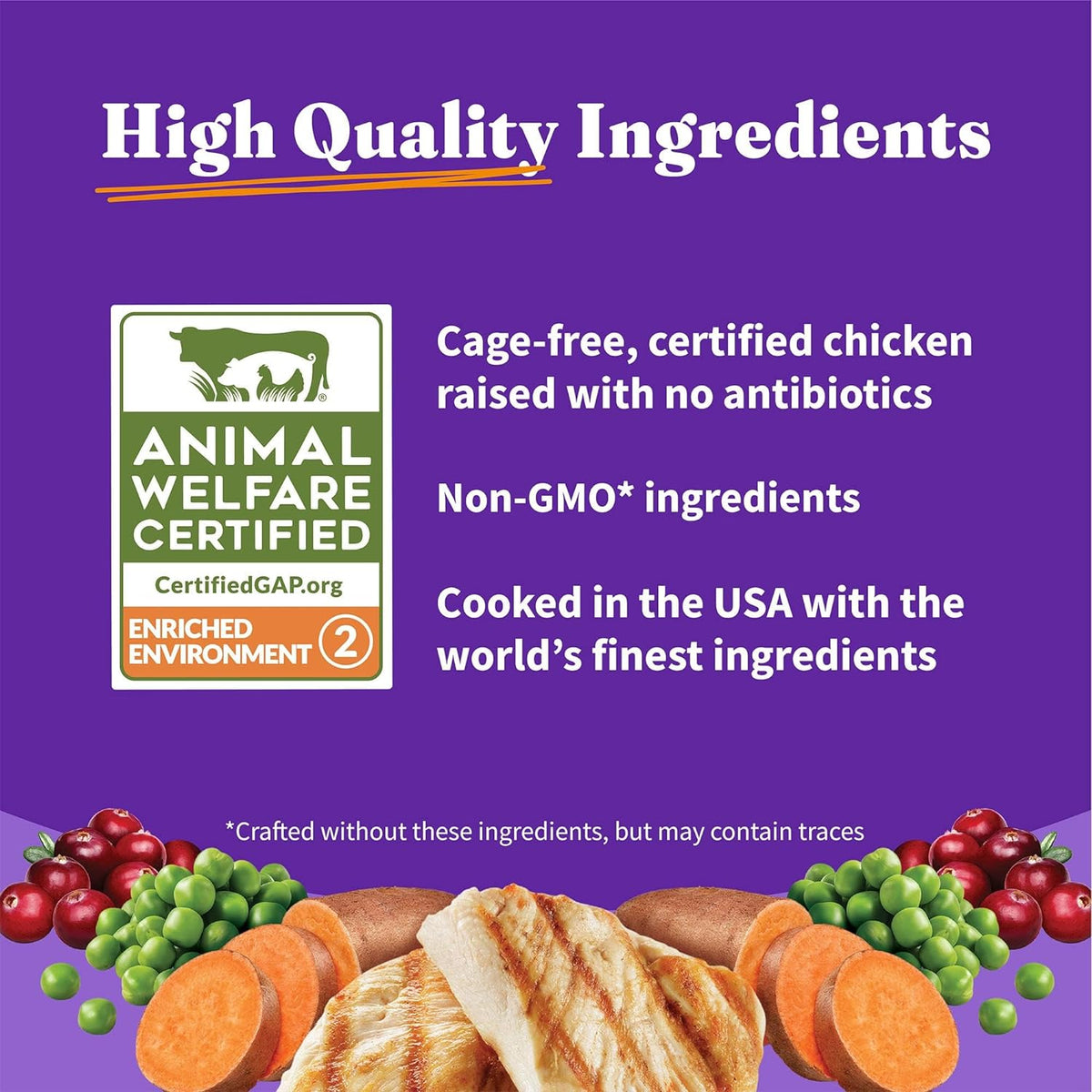 Halo Holistic Cage Free Chicken Cat Food, Grain Free Dry Cat Food, For Healthy Weight Support