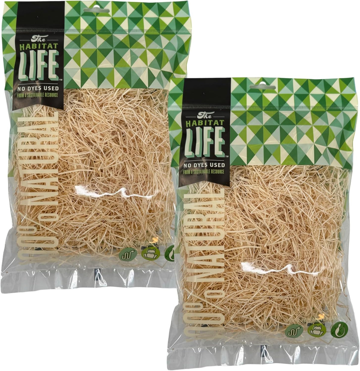 The Habitat Life - Natural Fine Cut Excelsior - for Birds, Hamsters, Gerbils, Rats & Other Small