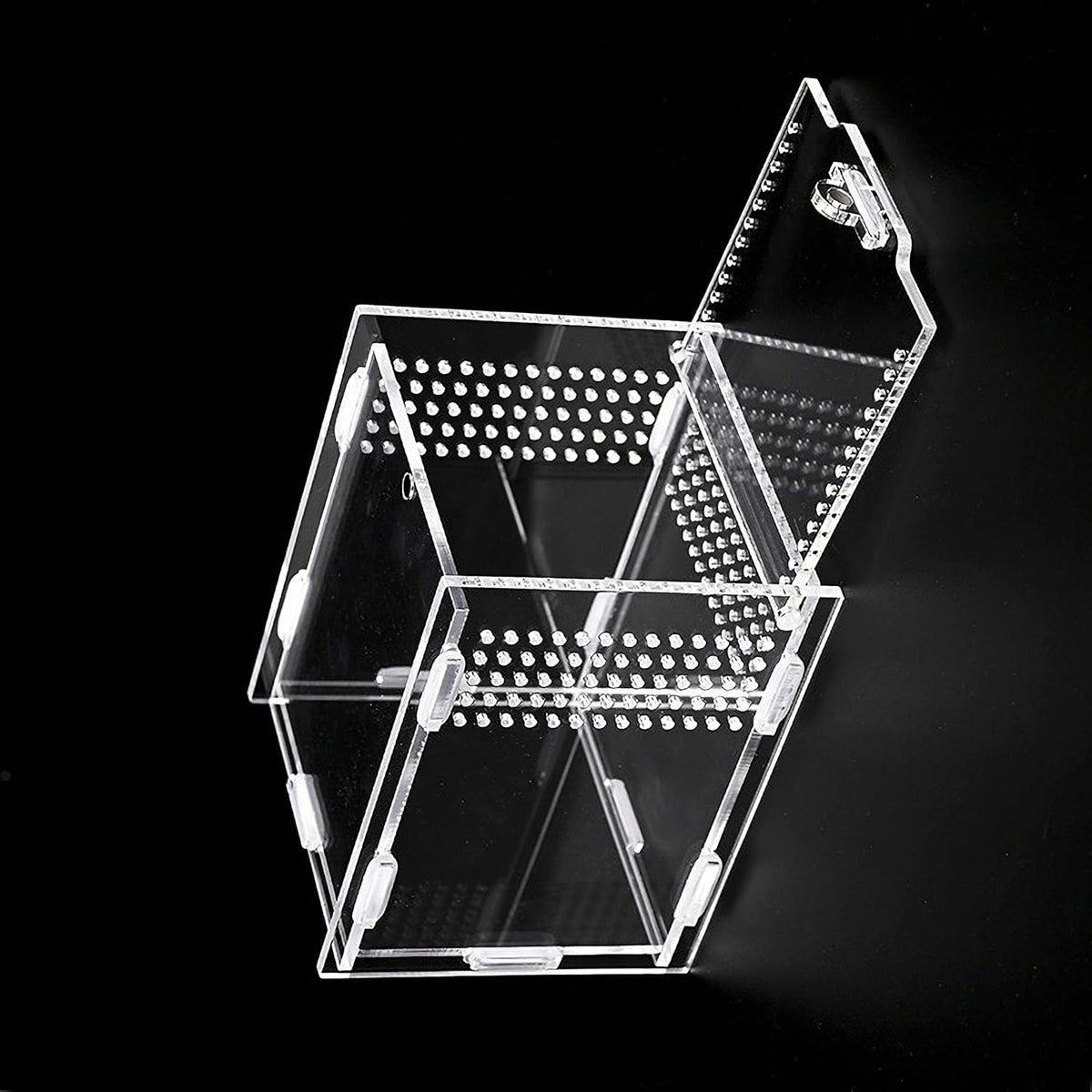 Magnetic Acrylic Case, micro habitat small Tarantula Enclosure enclosure for arboreal Tarantula