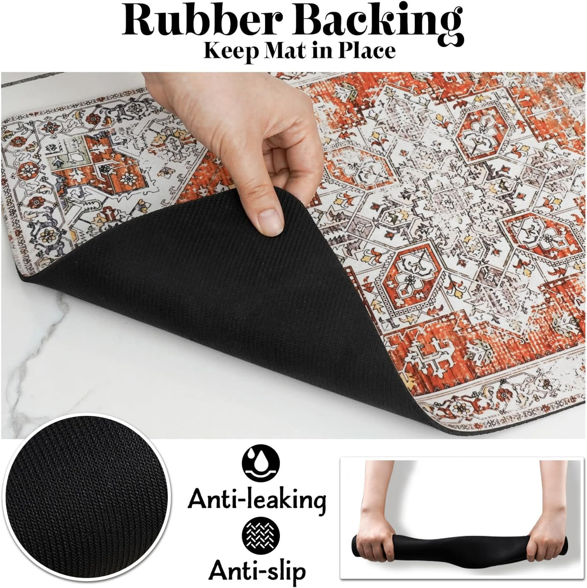 Dog Food Mats for Floors Absorbent, Pet Cat Food Mat - Non Slip Dog Bowl Mats for Food and Water