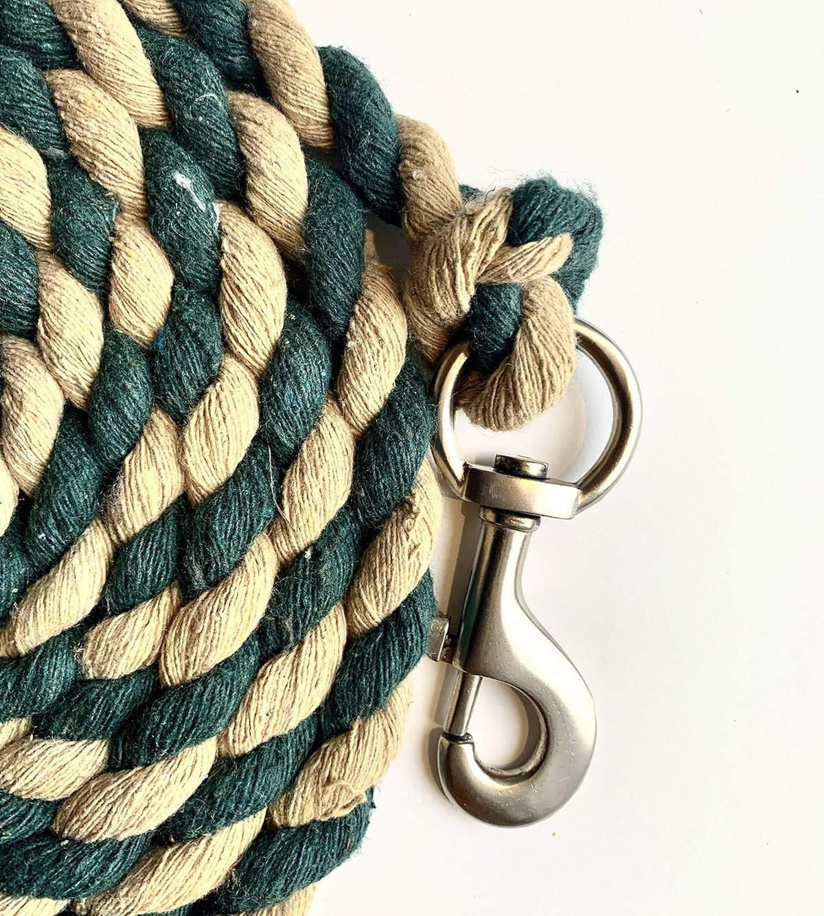 Majestic Ally Pack of 2 Solid Cotton Lead Rope for Horses & Livestock – 10 Foot Long and 5/8 inch