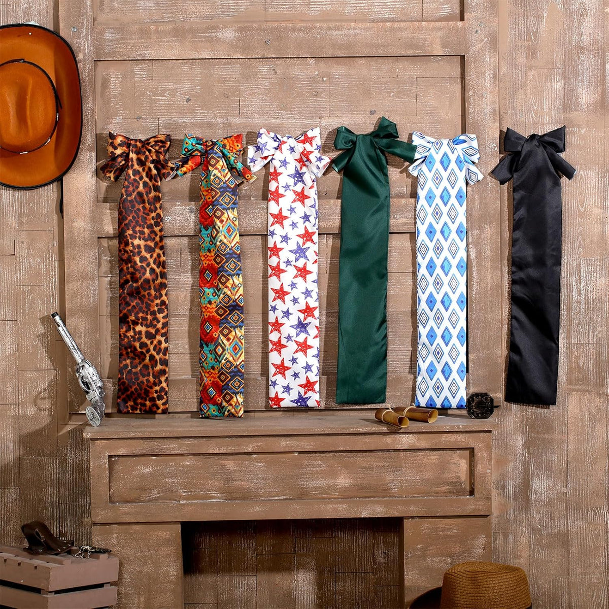 6 Pcs Horse Tail Bag Breathable Guard 22" Slip on Horse Care Tail Wrap 2 Strand Closure Straps