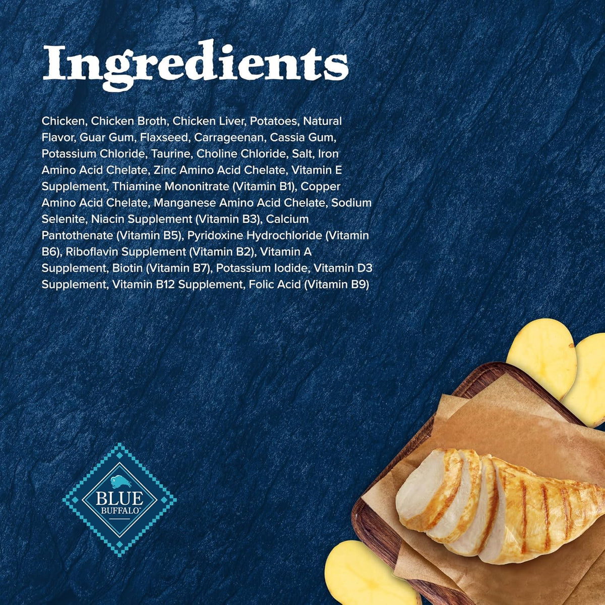 Blue Buffalo Wilderness High-Protein, Grain-Free Natural Wet Food for Adult Cats, Chicken Paté