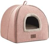 Cat Bed for Indoor Cats - Cat Cave Cat House Cats Tent with Removable Washable Cushioned Pillow