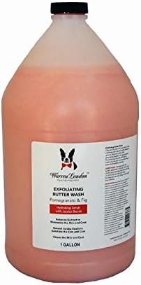 Warren London Exfoliating Butter Wash – Pomegranate & Fig Dog Shampoo, 1-Gallon Groomer Size |