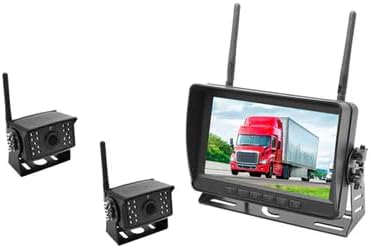 FalconEye Electronics 2nd Generation 200-300Ft Wireless Range Backup Camera for Trucks, Fleets. HD