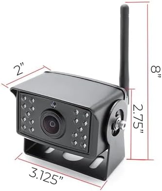 FalconEye Electronics 2nd Generation 200-300Ft Wireless Range Backup Camera for Trucks, Fleets. HD