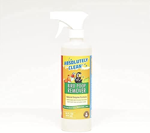 Absolutely Clean Amazing Bird Poop Cleaner Spray - Just Spray/Wipe - Safely & Easily Removes Bird