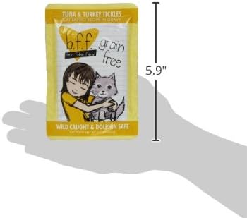 Weruva B.F.F. OMG - Best Feline Friend Oh My Gravy!, Tuna & Turkey Tickles with Tuna & Turkey in