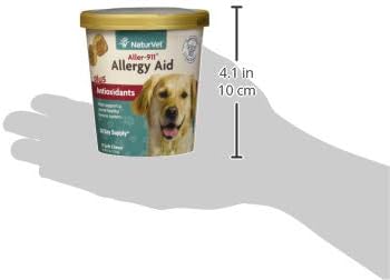 NaturVet Aller-911 Advanced Allergy Aid for Dogs, Cats – Antioxidant-Rich Pet Supplement with