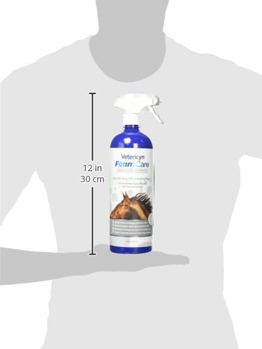 Vetericyn FoamCare Medicated Horse Shampoo | Sprayable Equine Shampoo with Ketoconazole for Healing