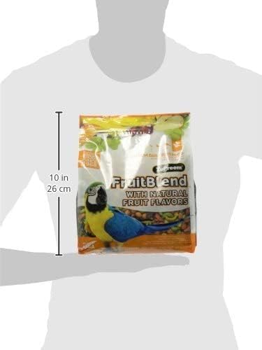 ZuPreem FruitBlend Bird Pellets, Daily Bird Food for Amazon, Cockatoo, Macaw, Core Nutrition for