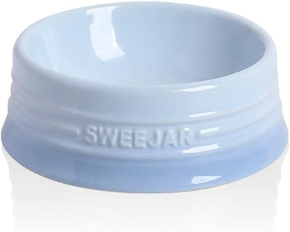 Sweejar Gradient Dog Bowl, Ceramic Dog Food Dish for Puppy and Kitten, Porcelain Pet Bowl for Food