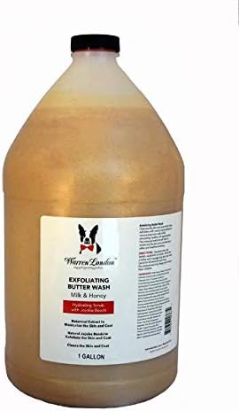 Warren London Exfoliating Butter Wash – Milk & Honey Dog Shampoo, 1-Gallon Pro Size | Cleans