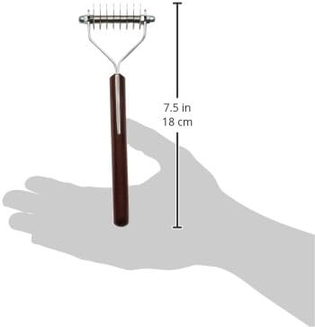 Mars Coat King Dematting Undercoat Grooming Rake Stripper Tool for Dogs and Cats, Stainless Steel