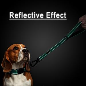 PLUTUS PET Short Training Dog Leash with Padded Handle for Medium Large Dogs,18 Inch Heavy Duty