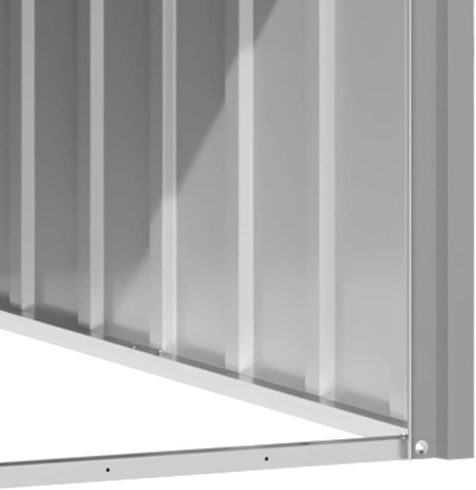 vidaXL Dog House - Durable Galvanized Steel Construction - Weatherproof Dog Kennel - Easy Access