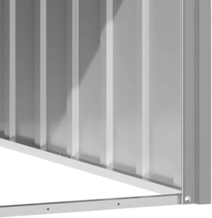 vidaXL Dog House - Durable Galvanized Steel Construction - Weatherproof Dog Kennel - Easy Access