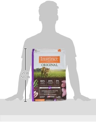 Instinct Original Dry Cat Food, Raw Coated Kibble, High Protein, Grain Free Recipe - Real Rabbit