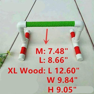 Hypeety Small Bird Parrot Stand Perch Table Top Stand Playground Grind Perch Swing Training